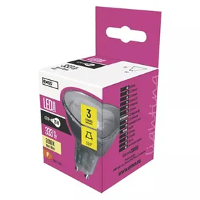 LED žárovka EMOS Lighting GU10, 230V, 4.2W, 333lm, 3000k, teplá bílá, 30000h, Classic MR1